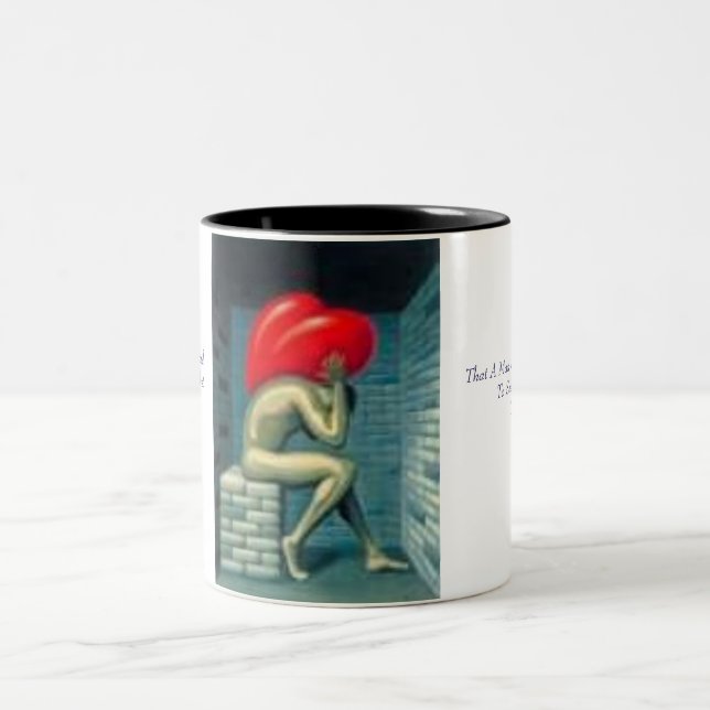 thumbnail1, das Herz ShouldBe einer Frau so Zweifarbige Tasse (Mittel)