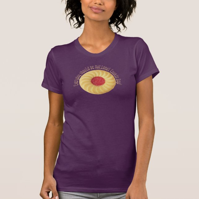 Thumbprint Cookie National Cookie Day T-Shirt (Vorderseite)
