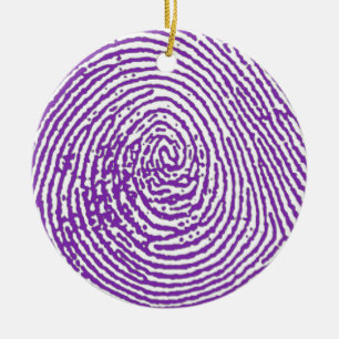 thumbprint FINGERABDRUCK Keramik Ornament