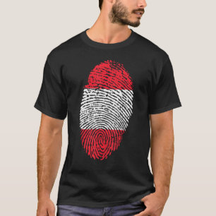 Thumbprint Fingerprint Österreich T-Shirt