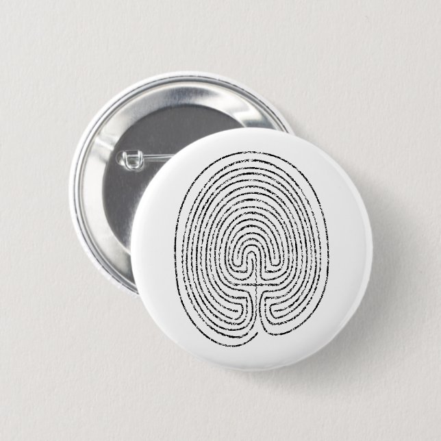 Thumbprint Labyrinth - Button (Vorne & Hinten)