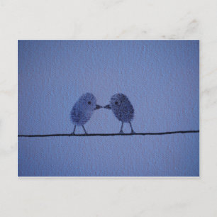 Thumbprint Liebhaber Postkarte