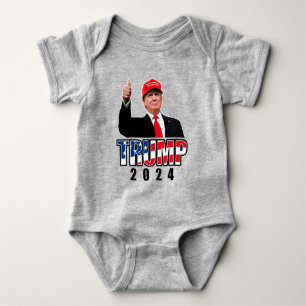 Thumbs Up Donald Trump 2024 Baby Strampler