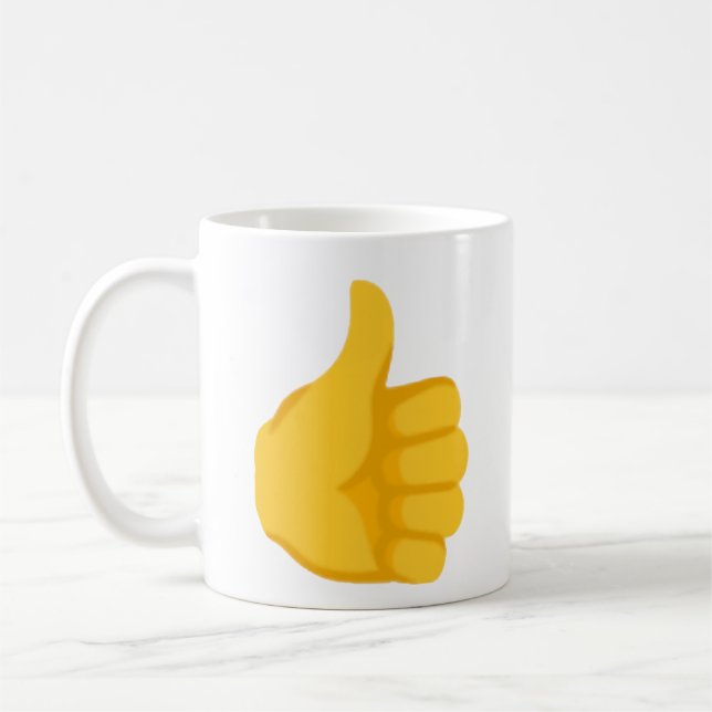 Thumbs Up Emoji Kaffeetasse (Links)