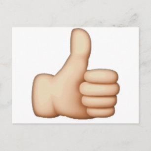 Thumbs Up - Emoji Postkarte