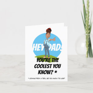 Thumbs Up für den Vater! Vatertag Dankeskarte