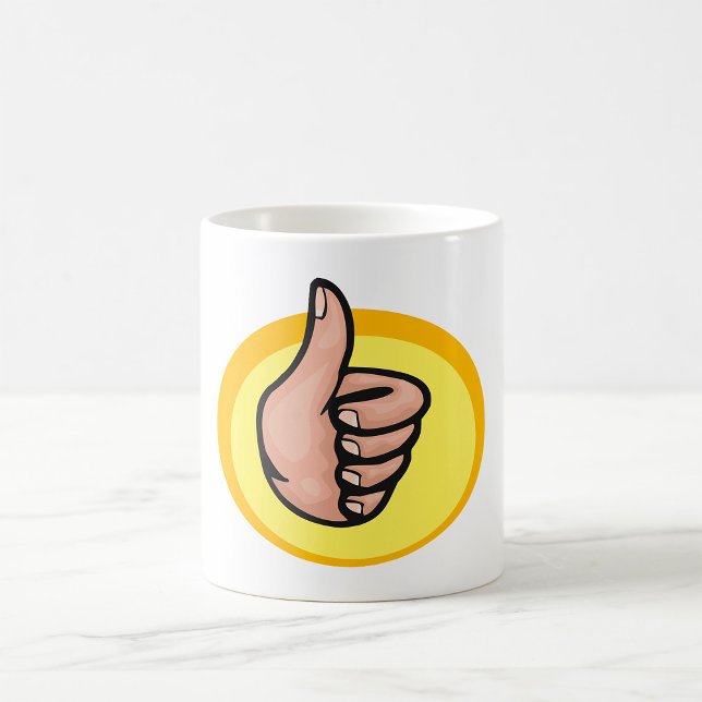 Thumbs Up Gesture Kaffeetasse (Von Creator hochgeladen)