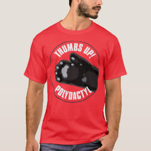 Thumbs Up Gift für Besitzer von Polydactyl Cat  T-Shirt