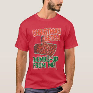 Thumbs Up Oven Mitt Weihnachts-Slogan Kunst T-Shirt