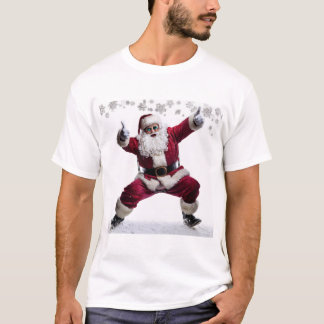 Thumbs-Up Santa – Festive Swagger in Shades T-Shirt