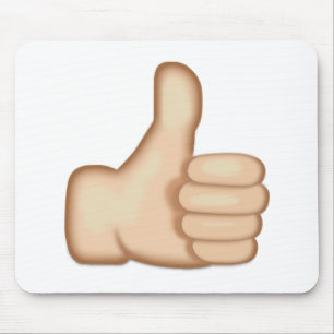 Thumbs Up Sign Emoji Mousepad