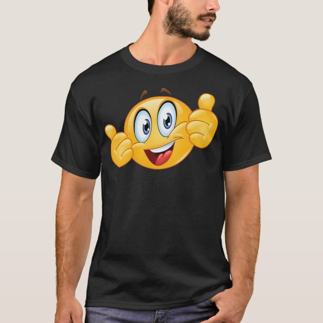 Thumbs Up Smiley 3 T-Shirt (Vorderseite)