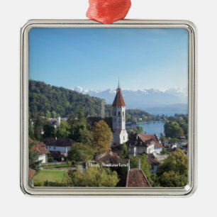 Thun, Landschaft Schweiz Ornament Aus Metall