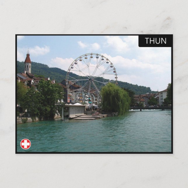 Thun - Schweiz Postcard. Postkarte (Vorderseite)