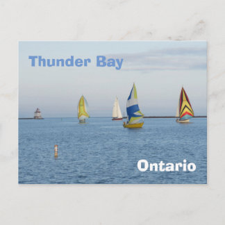 Thunder Bay - Boote Postkarte