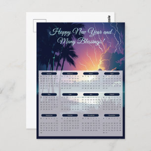 Thunder & Blitzkalender 2024 Postkarte