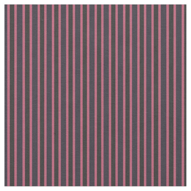 Thunder Blue, Deep Rose And Dark Gray Stripes Stoff (Nahaufnahme)