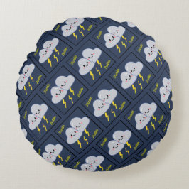 Thunder Buddies Rundes Kissen