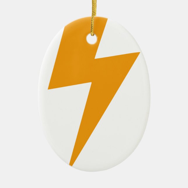 Thunder Energy Yellow Print Keramik Ornament (Vorne)
