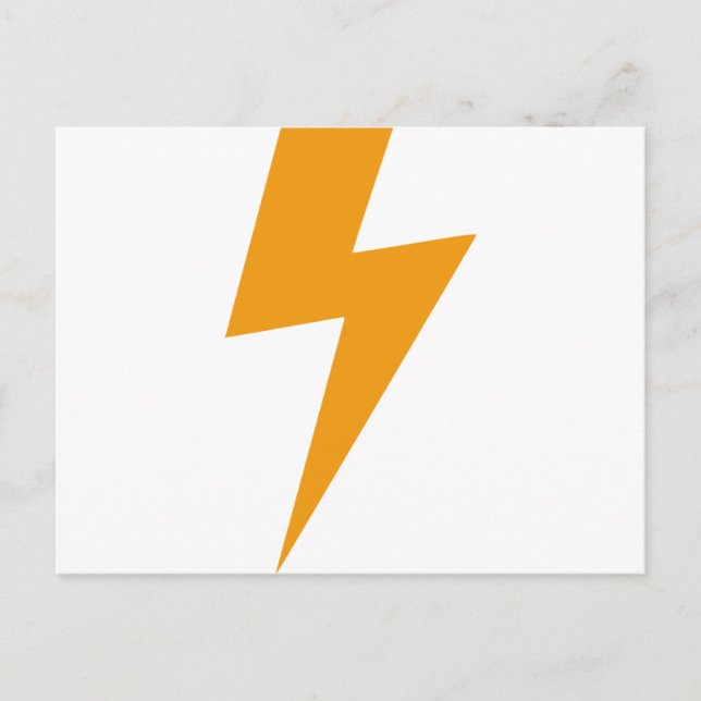 Thunder Energy Yellow Print Postkarte (Vorderseite)