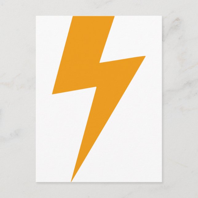 Thunder Energy Yellow Print Postkarte (Vorderseite)