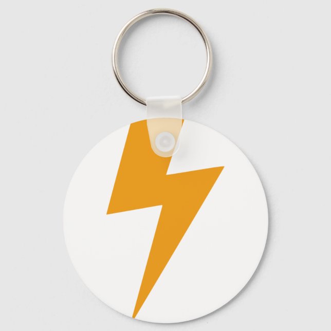 Thunder Energy Yellow Print Schlüsselanhänger (Vorderseite)