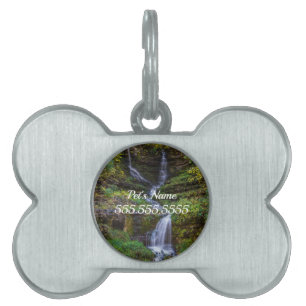 Thunder Falls Painterly Pet ID Tag Tiermarke