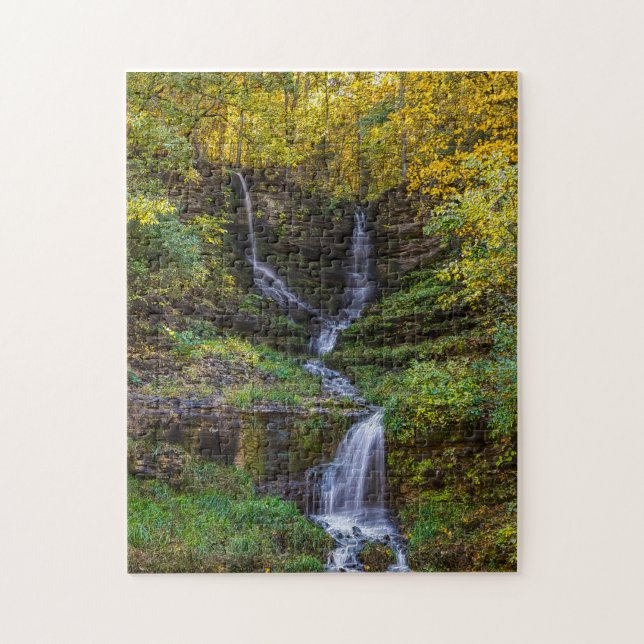 Thunder Falls Painterly Puzzle (Vertikal)
