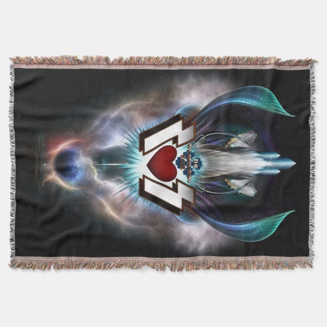 Thunder Gods Rock Throw Blanket Decke (Vorderseite)