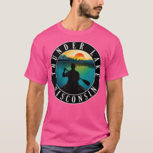 Thunder Lake Wisconsin Canoeing T-Shirt