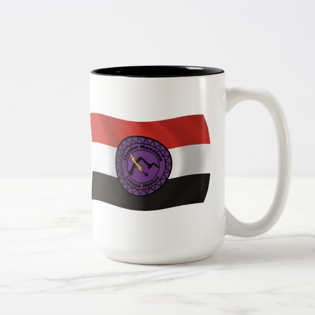 Thunder Mountain Lenape Nation Flag Tasse (Rechts)