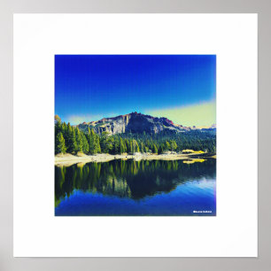 Thunder Mountain über dem Silver Lake Poster