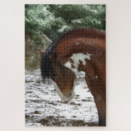Thunder Snow Mustang Stallion Puzzle