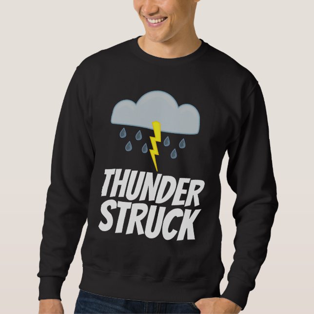 THUNDER STRUCK Vintag Heavy Metal Music T - Shirt (Vorderseite)
