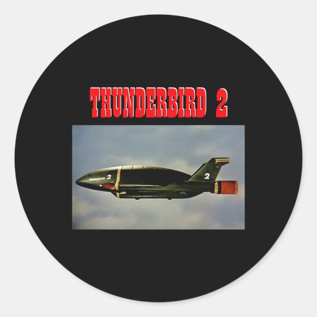 Thunderbird 2 Foto Thunderbird Flugzeug Runder Aufkleber (Vorderseite)