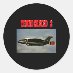 Thunderbird 2 Foto Thunderbird Flugzeug Runder Aufkleber