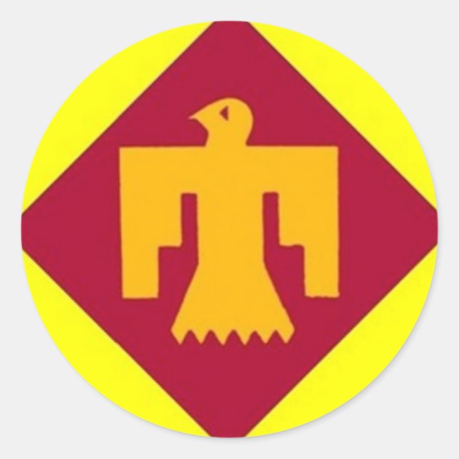 Thunderbird 45. runder aufkleber (Vorderseite)