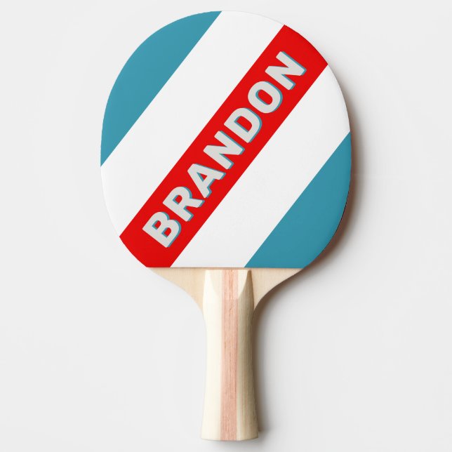 Thunderbird Bold mit Name gestrichen Tischtennis Schläger (Vorderseite)