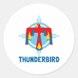 Thunderbird Design Runder Aufkleber