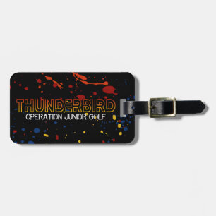 Thunderbird Golf Bag Tag - Black Spritzer Edition Gepäckanhänger