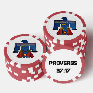Thunderbird Golf Ball Markers - Sprichwörter 27:17 Pokerchips