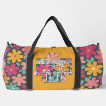Thunderbird Golf Duffle Beutel - Blumen + Orange