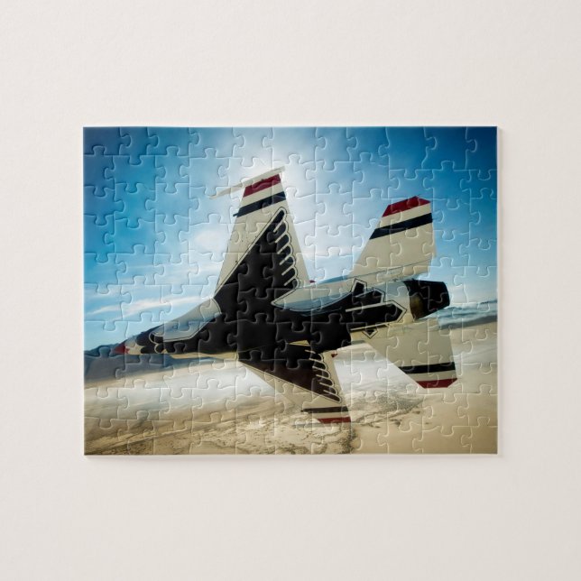 Thunderbird-Jet-Kämpfer-Flugzeug-Puzzle Puzzle (Horizontal)