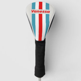 Thunderbird Pin gestreift mit Namen Golf Headcover