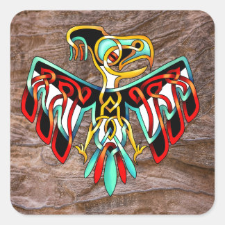 Thunderbird Quadratischer Aufkleber