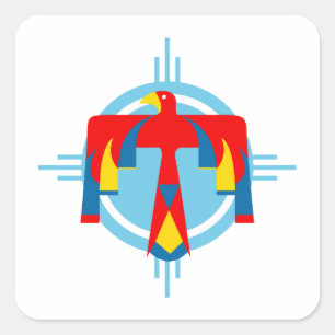 Thunderbird Quadratischer Aufkleber