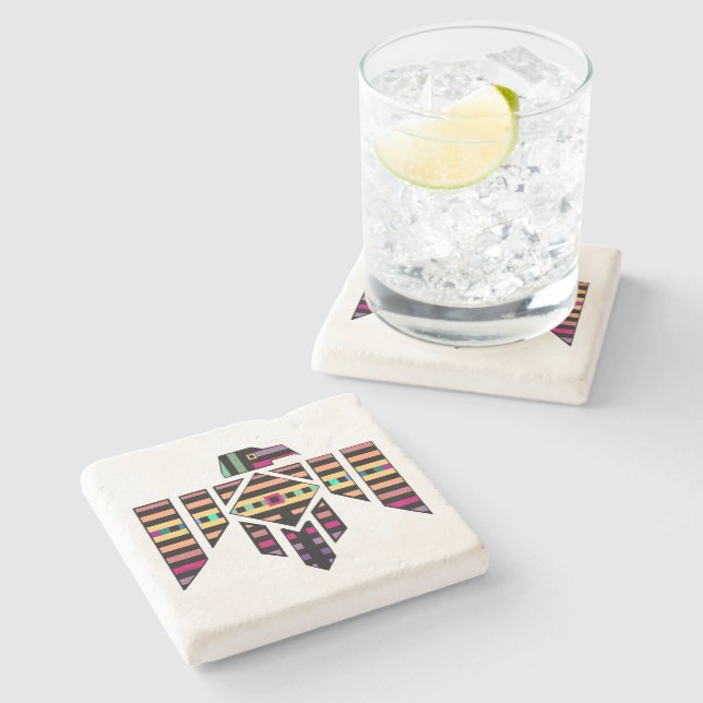 Thunderbird Stone Untersetzer (Seitenansicht)