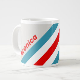 Thunderbird-Streifen mit Namen Jumbo-Tasse