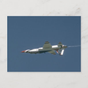 Thunderbird T-38 Jet auf dem Kopf Postkarte