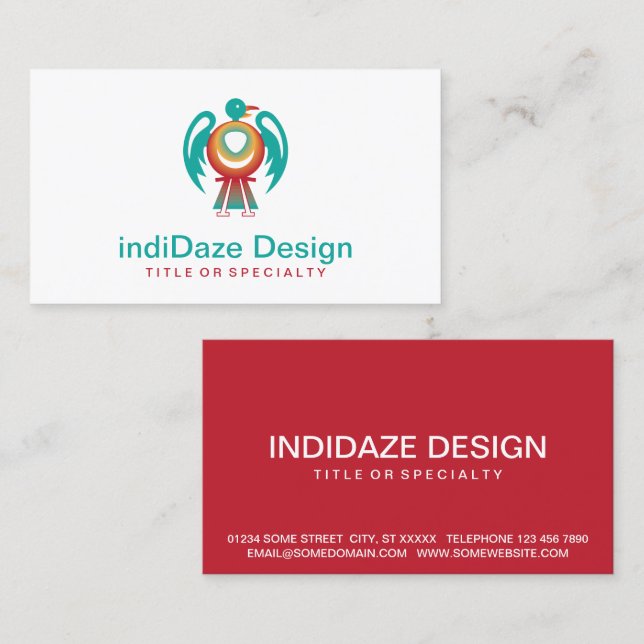 Thunderbird v2 visitenkarte (Vorne/Hinten)